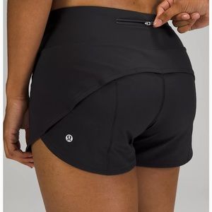Lululemon 4” Black Speed Up shorts size 12
